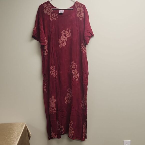 Vinyage Hibiscus Print Tunic Dress Young Fashion XXL - Picture 1 of 5
